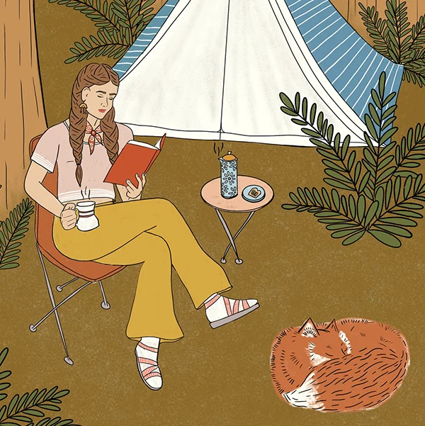 Yarvi woman camping